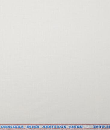 Burgoyne 40 LEA Solids 100% Linen Suiting Fabric (Off White)