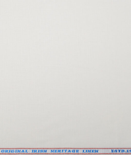 Burgoyne 40 LEA Solids 100% Linen Suiting Fabric (Off White)