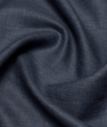 Burgoyne 40 LEA Solids 100% Linen Suiting Fabric (Slate Blue)
