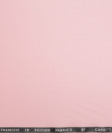 Canetti Italy  Solids Terry Rayon Unstitched Suiting Fabric (Pale Rose Pink)