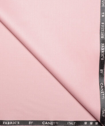 Canetti Italy  Solids Terry Rayon Unstitched Suiting Fabric (Pale Rose Pink)