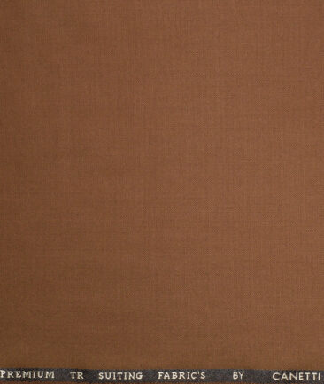Canetti Italy  Solids Terry Rayon Unstitched Suiting Fabric (Umber Brown)