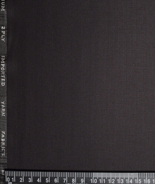 Canetti Italy  Striped Terry Rayon Unstitched Suiting Fabric (Dark Wine)