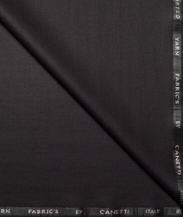 Canetti Italy  Striped Terry Rayon Unstitched Suiting Fabric (Dark Wine)