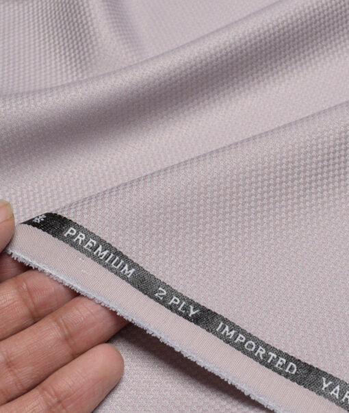 Canetti Italy  Structured Terry Rayon Unstitched Suiting Fabric (Light Lavender Purple)