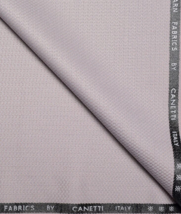 Canetti Italy  Structured Terry Rayon Unstitched Suiting Fabric (Light Lavender Purple)
