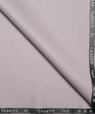 Canetti Italy  Structured Terry Rayon Unstitched Suiting Fabric (Light Lavender Purple)