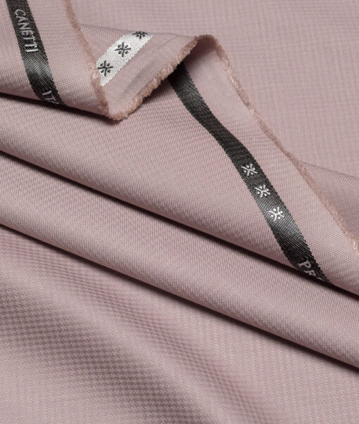 Canetti Italy  Structured Terry Rayon Unstitched Suiting Fabric (Light Mauve)
