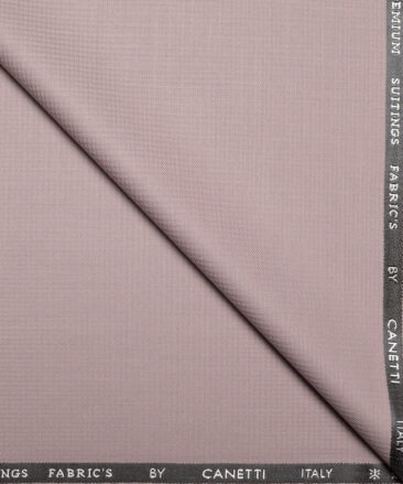 Canetti Italy  Structured Terry Rayon Unstitched Suiting Fabric (Light Mauve)