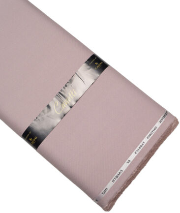 Canetti Italy  Structured Terry Rayon Unstitched Suiting Fabric (Light Mauve)