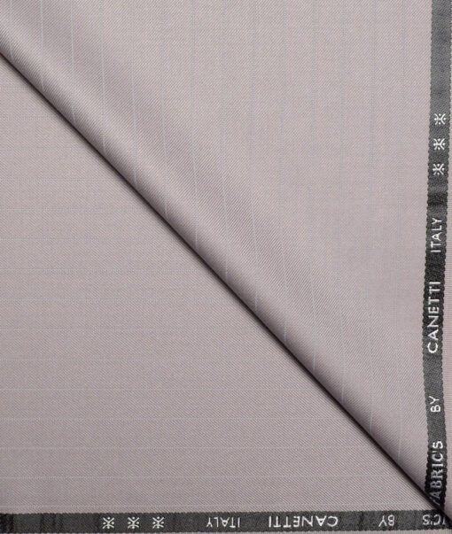 Canetti Italy  Striped Terry Rayon Unstitched Suiting Fabric (Light Purple)