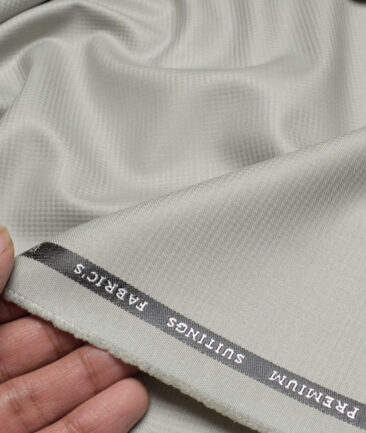 Canetti Italy  Structured Terry Rayon Unstitched Suiting Fabric (Light Sea Mist Green)