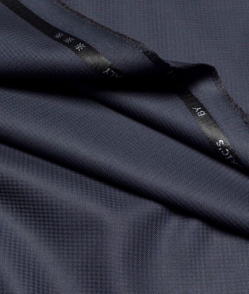 Canetti Italy  Structured Terry Rayon Unstitched Suiting Fabric (River Bed Grey)