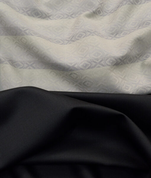 Combo of J.Hampstead Poly Wool Pant & Tessitura Monti Giza Cotton Shirt Fabric - Image 3