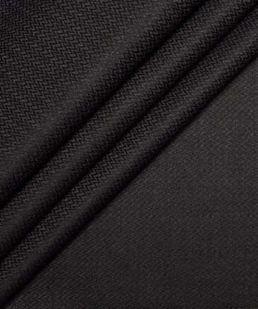 Don & Julio  Structured Terry Rayon Unstitched Suiting Fabric (Blackish Grey)