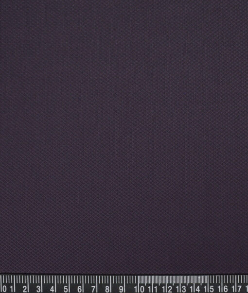Don & Julio  Structured Terry Rayon Unstitched Suiting Fabric (Dark Purple)