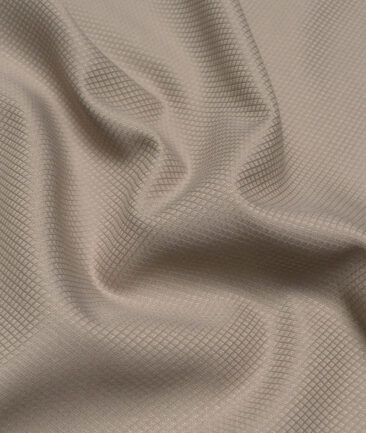 Don & Julio  Structured Terry Rayon Unstitched Suiting Fabric (Light Brown)