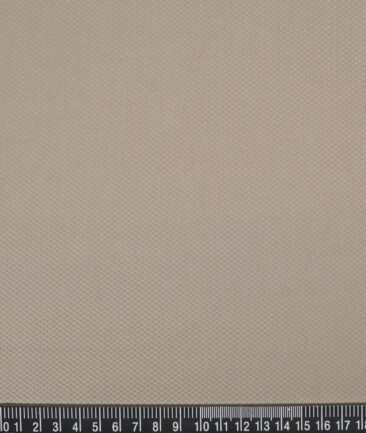 Don & Julio  Structured Terry Rayon Unstitched Suiting Fabric (Light Brown)