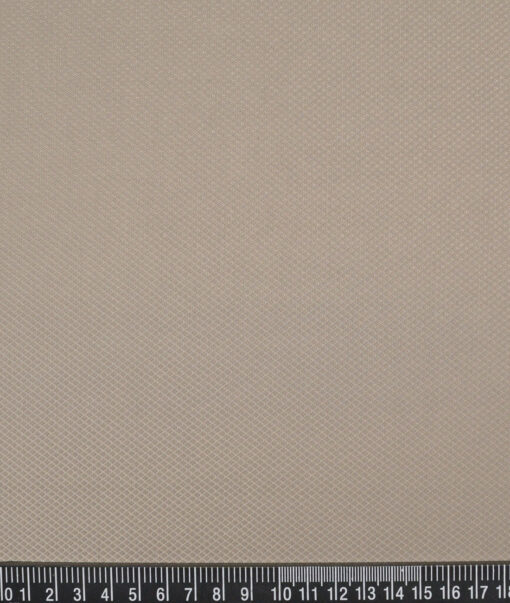 Don & Julio  Structured Terry Rayon Unstitched Suiting Fabric (Light Brown)