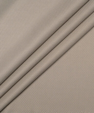 Don & Julio  Structured Terry Rayon Unstitched Suiting Fabric (Light Brown)