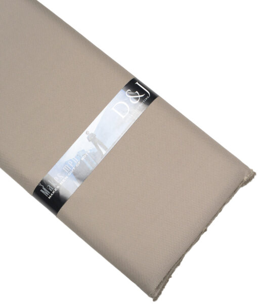 Don & Julio  Structured Terry Rayon Unstitched Suiting Fabric (Light Brown)