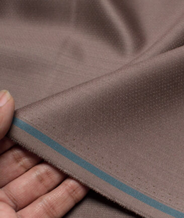 Don & Julio  Stuctured Terry Rayon Unstitched Suiting Fabric (Cinerous Brown)