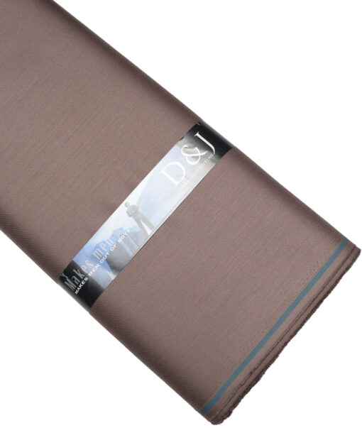 Don & Julio  Stuctured Terry Rayon Unstitched Suiting Fabric (Cinerous Brown)