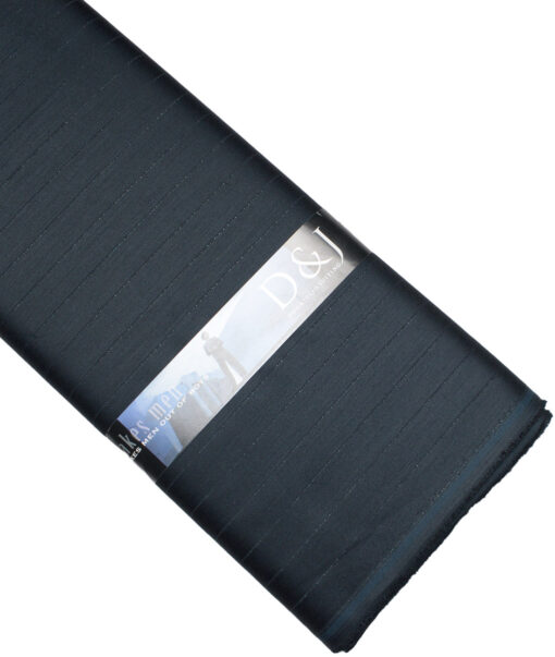 Don & Julio  Striped Terry Rayon Unstitched Suiting Fabric (Dark Sea Green)