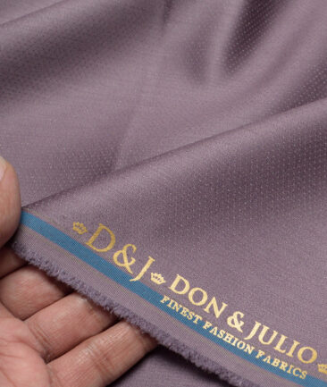 Don & Julio  Stuctured Terry Rayon Unstitched Suiting Fabric (Lavender Purple)