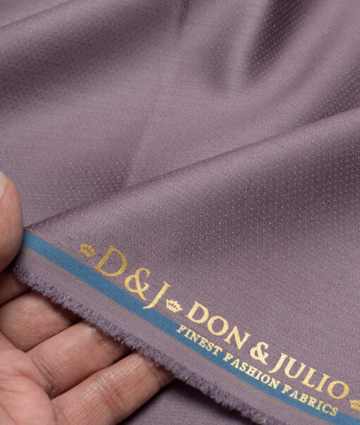 Don & Julio  Stuctured Terry Rayon Unstitched Suiting Fabric (Lavender Purple)