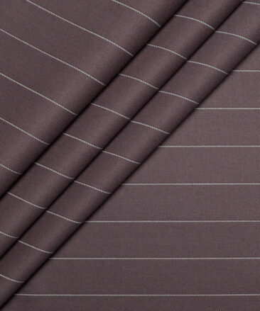 Don & Julio  Striped Terry Rayon Unstitched Suiting Fabric (Dusky Purple)