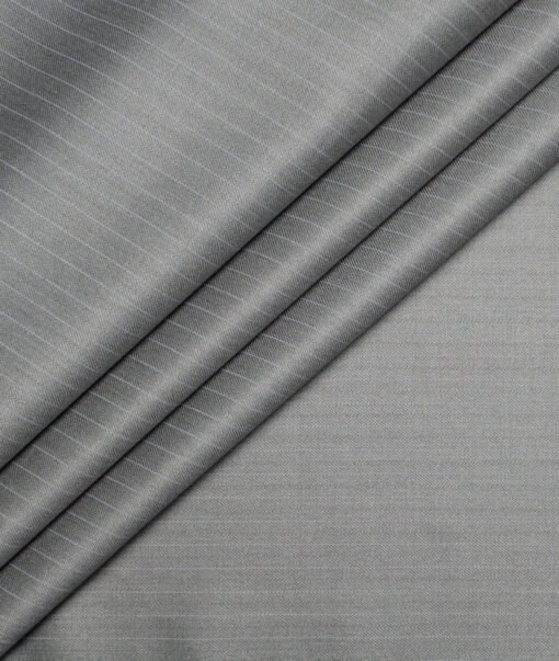 Don & Julio Striped Terry Rayon Unstitched Suiting Fabric (Grey) Don & Julio Striped Terry Rayon Unstitched Suiting Fabric (Grey)