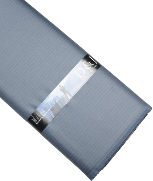 Don & Julio  Striped Terry Rayon Unstitched Suiting Fabric (Light Blue)