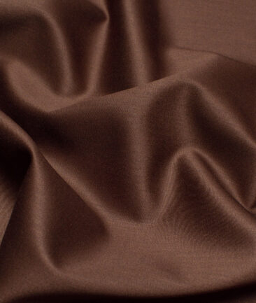 Italian Channel  Solids Terry Rayon Unstitched Suiting Fabric (Copper Brown)