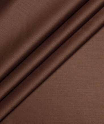Italian Channel  Solids Terry Rayon Unstitched Suiting Fabric (Copper Brown)