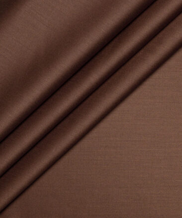 Italian Channel  Solids Terry Rayon Unstitched Suiting Fabric (Copper Brown)