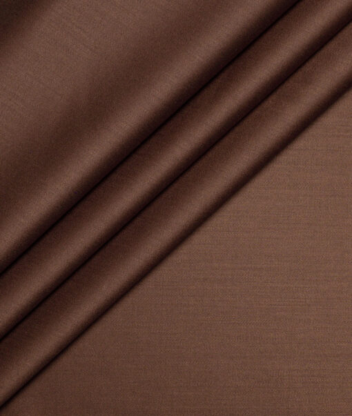 Italian Channel  Solids Terry Rayon Unstitched Suiting Fabric (Copper Brown)