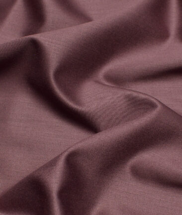 Italian Channel  Solids Terry Rayon Unstitched Suiting Fabric (Dark Mauve)