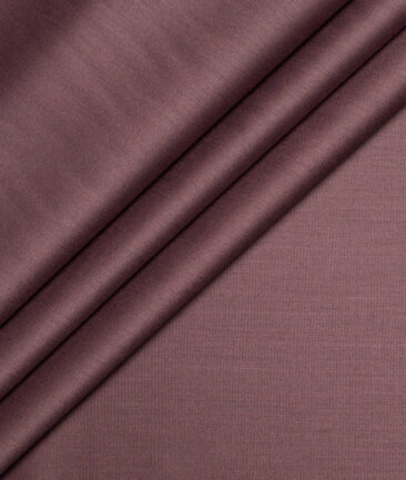 Italian Channel  Solids Terry Rayon Unstitched Suiting Fabric (Dark Mauve)