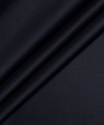 Italian Channel  Solids Terry Rayon Unstitched Suiting Fabric (Deep Navy Blue)