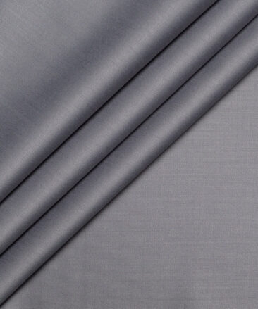 Italian Channel  Solids Terry Rayon Unstitched Suiting Fabric (Medium Grey)
