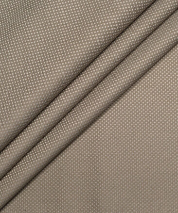 Italian Channel  Structured Terry Rayon Unstitched Suiting Fabric (Light Brown)