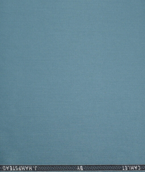 J.hampstead  Solids Terry Rayon Unstitched Suiting Fabric (Celestial Blue)