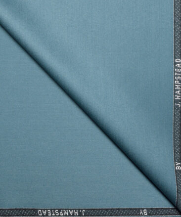 J.hampstead  Solids Terry Rayon Unstitched Suiting Fabric (Celestial Blue)