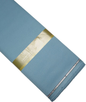 J.hampstead  Solids Terry Rayon Unstitched Suiting Fabric (Celestial Blue)