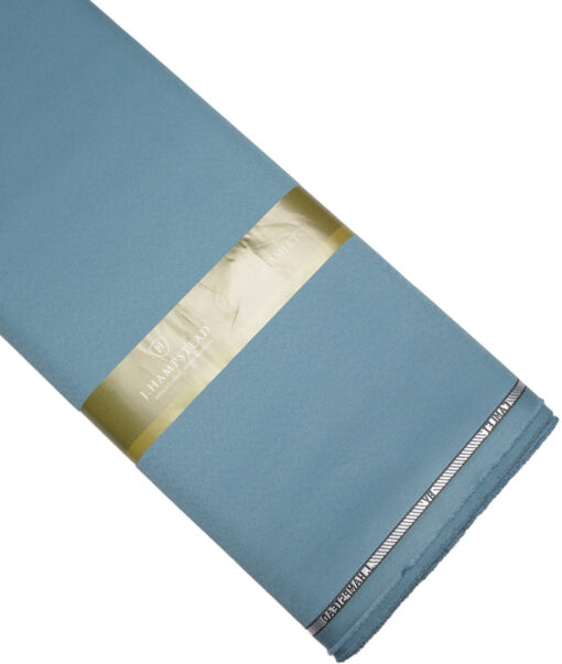 J.hampstead  Solids Terry Rayon Unstitched Suiting Fabric (Celestial Blue)