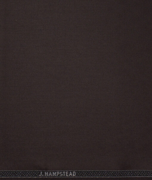 J.hampstead  Solids Terry Rayon Unstitched Suiting Fabric (Dark Chocolate Brown)