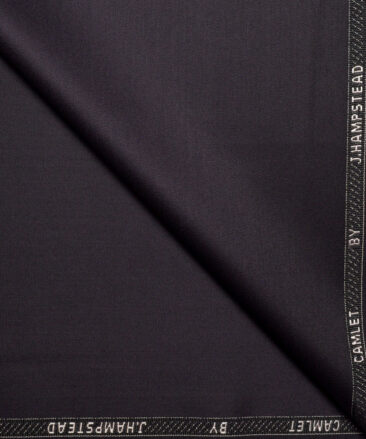 J.hampstead  Solids Terry Rayon Unstitched Suiting Fabric (Dark Purple)