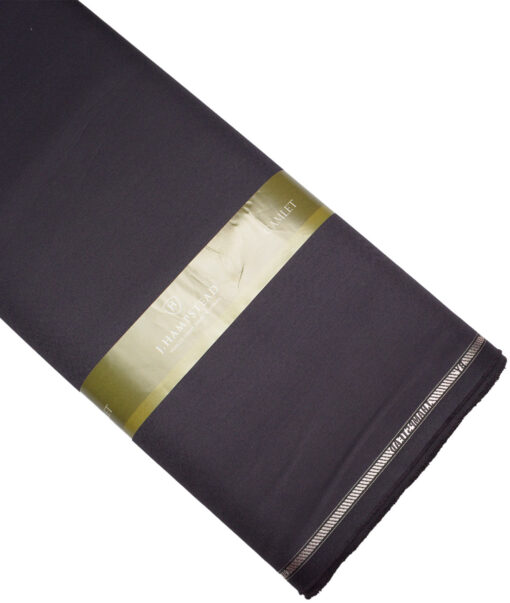J.hampstead  Solids Terry Rayon Unstitched Suiting Fabric (Dark Purple)