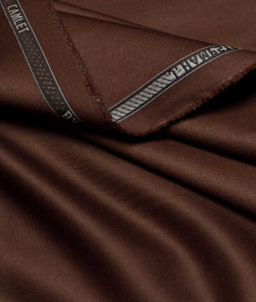 J.hampstead  Solids Terry Rayon Unstitched Suiting Fabric (Irish Coffee Brown)